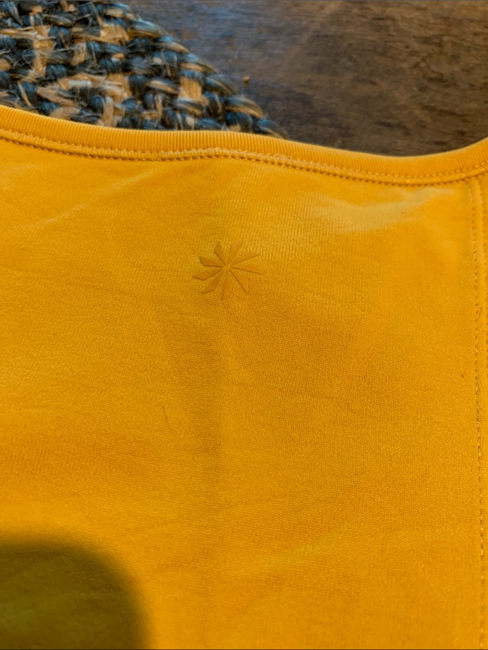 Athleta Foothill Sleeveless Eyelet Detail Tank Top - Mustard Yellow Gold - Picture 6 of 8